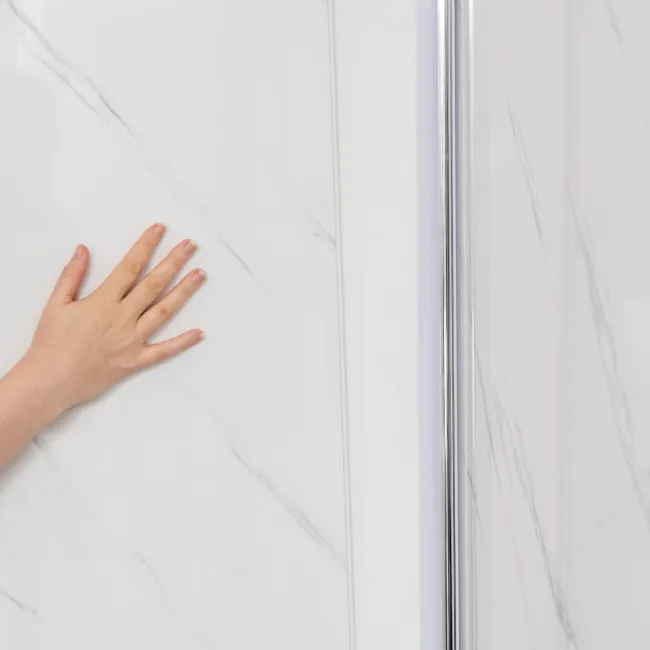 Trepanel Aqua® Shower Panel PVC Internal Corner Joint Silver