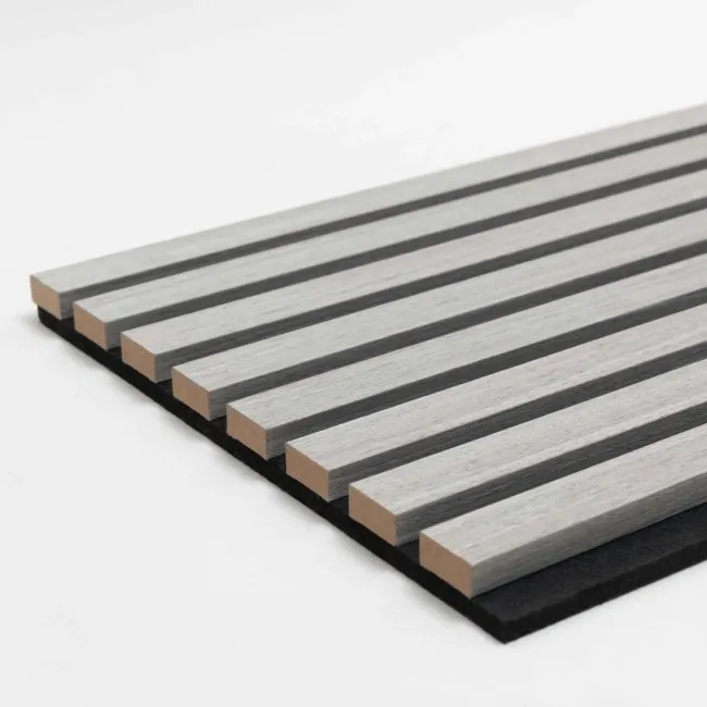 Trepanel® Ash Grey Acoustic Wood Wall Panels