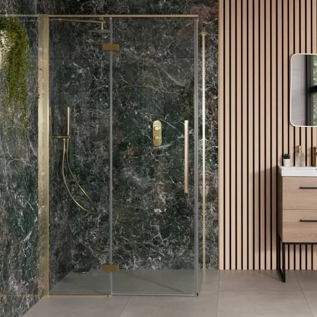 Trepanel Aqua Luxe® Green Dramatic Marble Effect Embossed Gloss SPC XXL Wall Panel