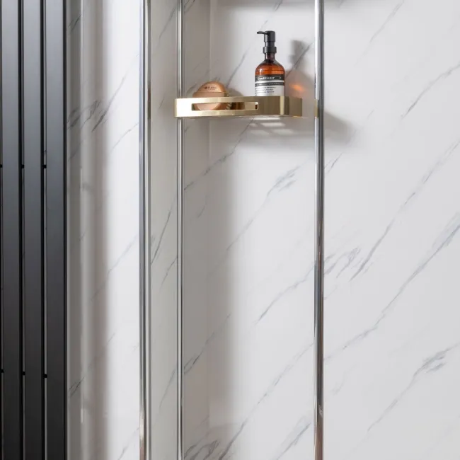 Trepanel Aqua® Shower Panel PVC Internal Corner Joint Silver