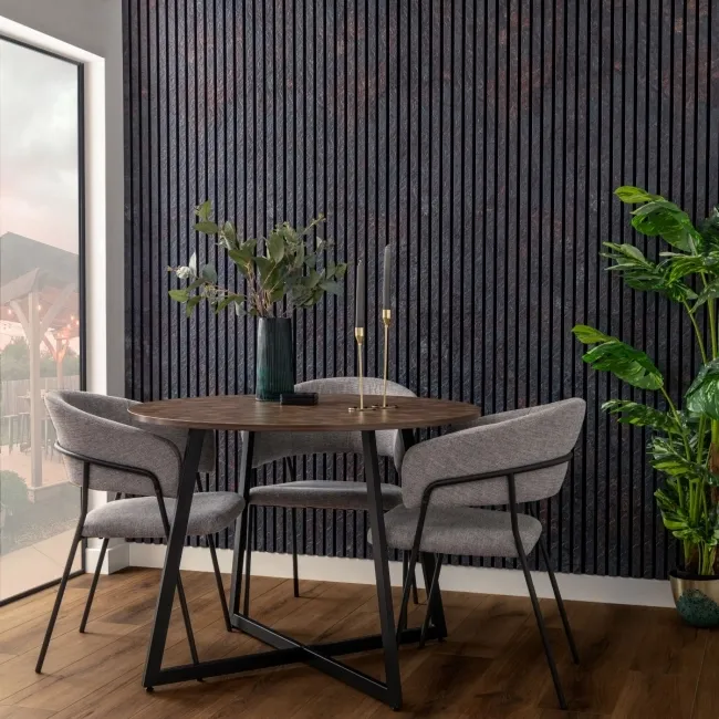 Trepanel Design® Dark Peacock Slate Effect Acoustic Wall Panels