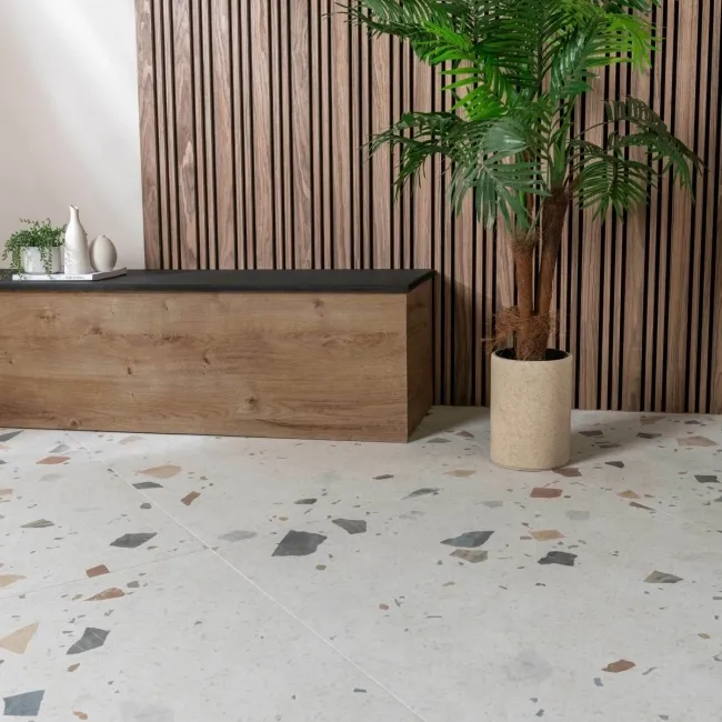 Trepanel Design® Autumn Brown Multi-Width Acoustic Wood Wall Panels