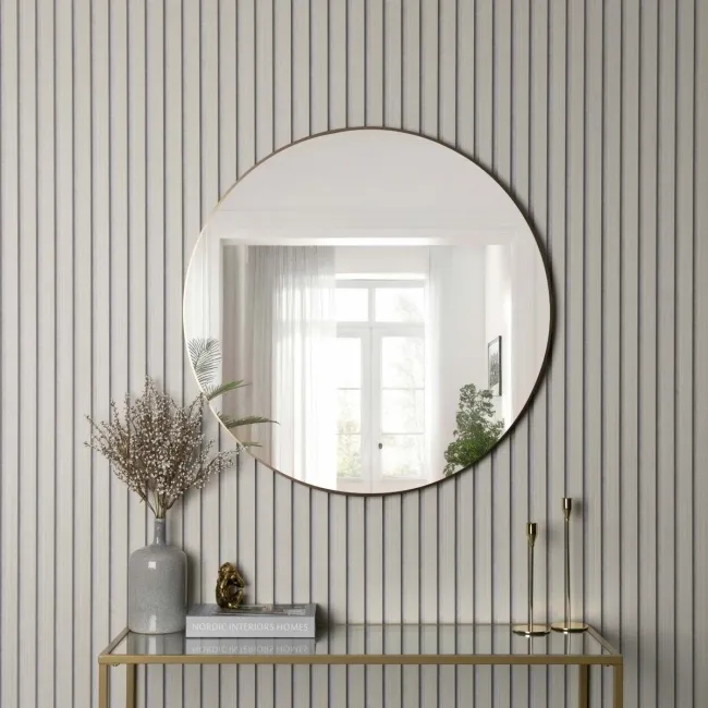 Trepanel® Light Oak on Antique White Felt Acoustic Wood Slat Panels