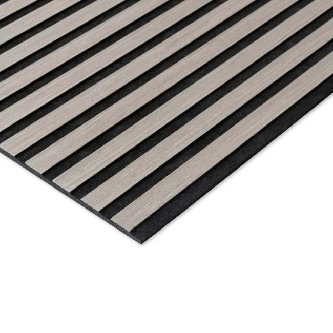 Trepanel Lite® Flexible Ash Grey Acoustic Wood Wall Panels