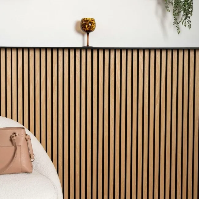 Trepanel® Oak Acoustic Half Wood Wall Panels