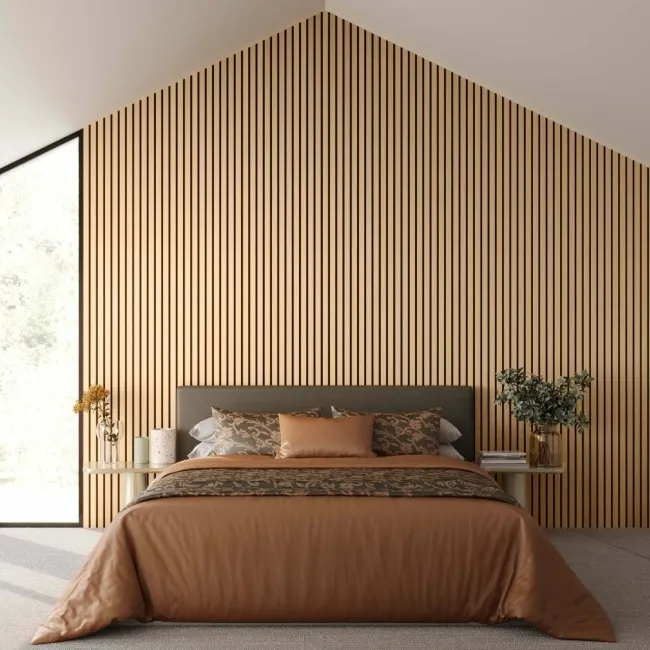 Trepanel XL® 3m Oak Acoustic Wood Standard Slat Panels