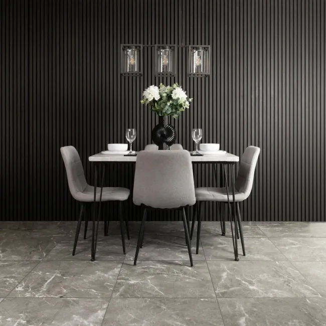 Trepanel® Noir Black Acoustic Wood Wall Panels