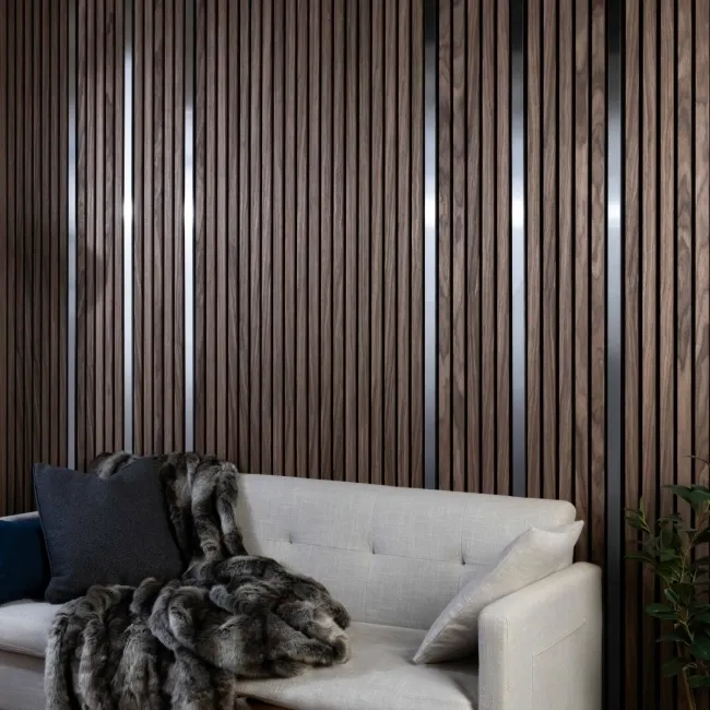 Trepanel® Stainless Steel Brushed Silver Decorative Acoustic Slat Cover