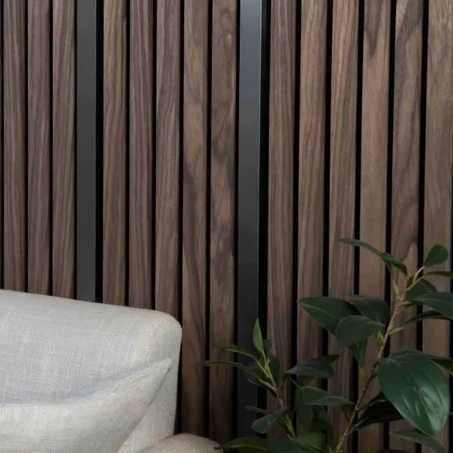 Trepanel® Stainless Steel Brushed Silver Decorative Acoustic Slat Cover