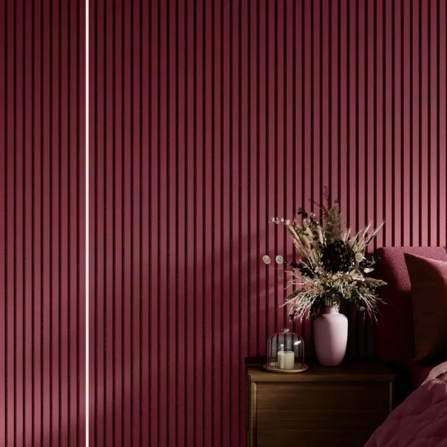 Trepanel® Windsor Wine Red Matt Acoustic Wall Panels