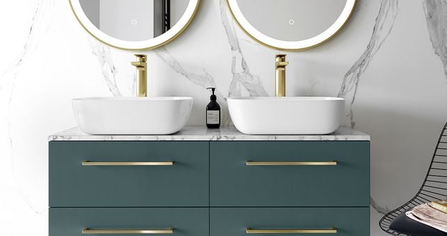 How Much Space Do You Need for a Double Vanity (His &amp; Hers)?