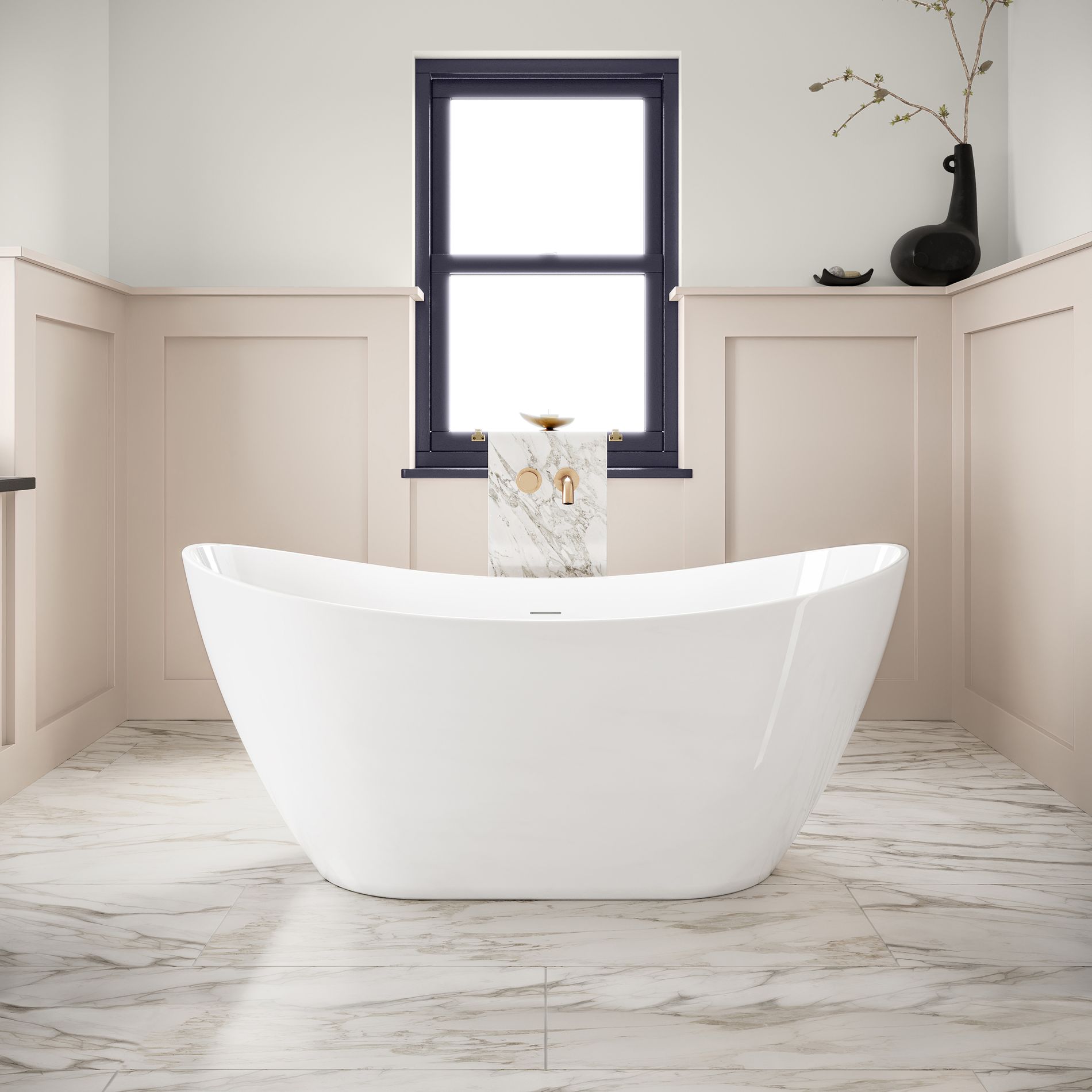Brentwood Single Ended Freestanding Bath 1685x725mm