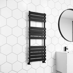 1600 mm High 250 mm Wide Flat White Heated Towel Rail Radiator Bathroom Kitchen 