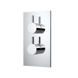 Lismore Essential Chrome Round Thermostatic Shower Valve - 1 Outlet