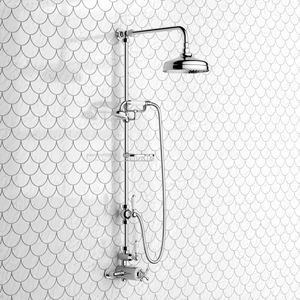 Shannon Traditional Thermostatic Shower Set with Hand Shower and Soap Dish