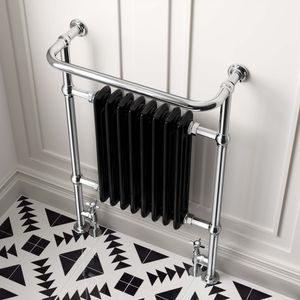 Black Traditional 8 Column Towel Radiator