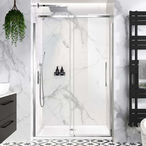 Stockholm Easy Clean 8mm Frameless Sliding Shower Door 1200mm
