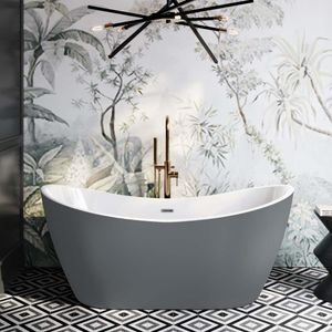 Kensington 1700mm Slate Grey Freestanding Slipper Bath