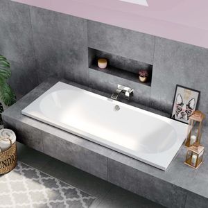York 1700x700mm Round Double Ended Bath