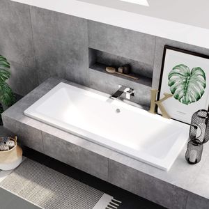 Durham 1700x750mm Square Double Ended Bath