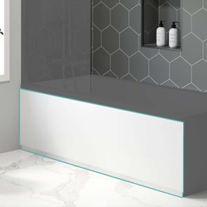 Royal Bathrooms Bath Front Panel & Plinth Hacienda Black MDF Textured 1700mm 