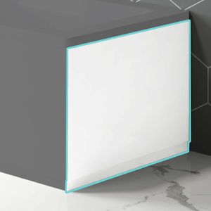 Gloss White Wooden Bath End Panel 750mm