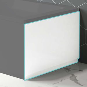 Gloss White Wooden Bath End Panel 800mm