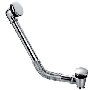 Chrome Flexible Exposed Click Clack Bath Waste with Overflow