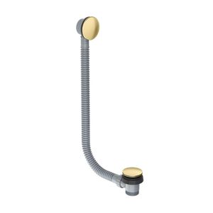 Standard Bath Click Clack Waste With Overflow - Brushed Brass