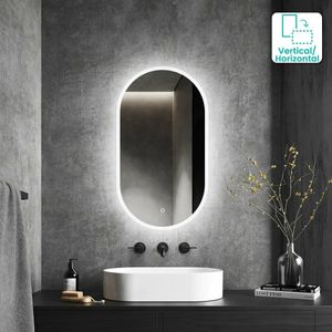 Emilee Oval Illuminated LED Mirror 800x450mm