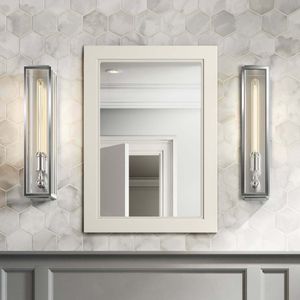 Chalk White Bathroom Mirror 700x500mm