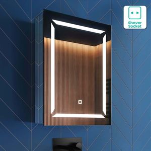 Amara Cloakroom Illuminated LED Mirror Cabinet 600x450mm