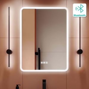 Evelyn Illuminated LED Mirror With BLUETOOTH Speaker 800x600mm