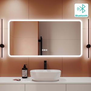 Evelyn Illuminated LED Mirror With BLUETOOTH Speaker 600x1200mm
