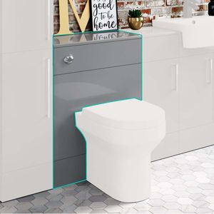 Harper Stone Grey Back To Wall Toilet Unit 600mm