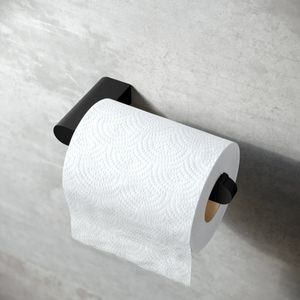 Daphne Matt Black Toilet Roll Holder