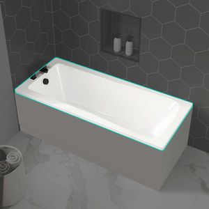 Hereford 1500x700 Square Single Ended Bath