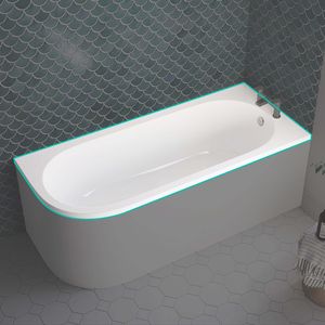 Oakham 1700 Space Saving Bath - Right Handed ( Excludes Bath Panel)