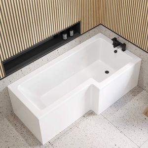 L Shaped 1700 Bath with Front Panel - Right Handed