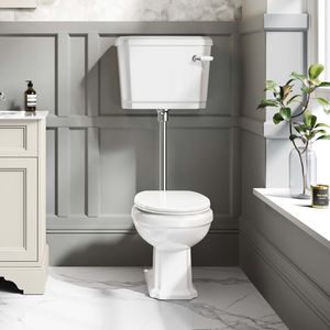 Hudson Traditional Toilet With Low-level Cistern And Soft Close Seat