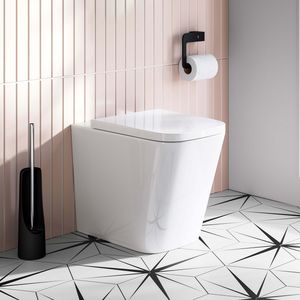 Nevada Rimless Back To Wall Toilet With Premium Soft Close Seat