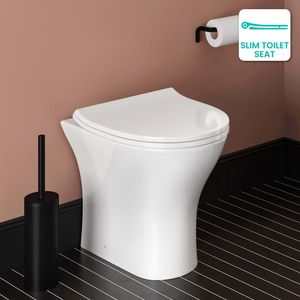Orlando Back To Wall Toilet With Soft Close Slim Seat