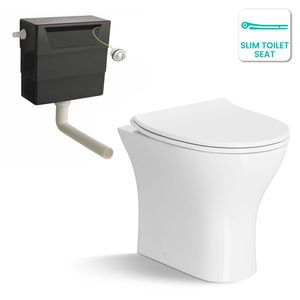 Orlando Back To Wall Toilet With Premium Soft Close Slim Seat and Concealed Cistern