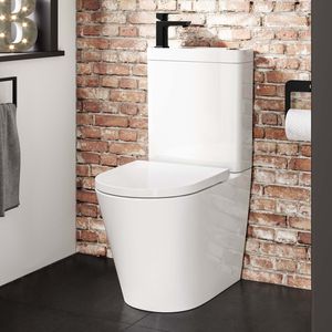 Boston 2-In-1 Combined Wash Basin & Rimless Toilet With Premium Soft Close Seat