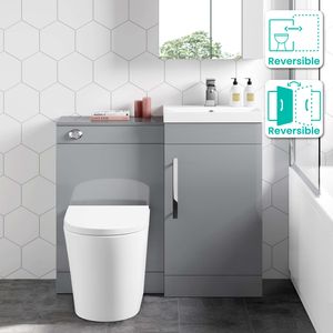 Avon Stone Grey Combination Vanity Basin and Boston Toilet 950mm