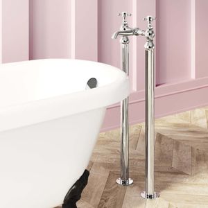 Sherbourne Traditional Chrome Freestanding Bath Mixer Tap