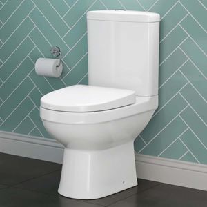 Seattle Rimless Close Coupled Toilet With Soft Close Seat