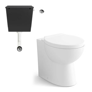 Austin Back To Wall Toilet With Soft Close Seat and Concealed Cistern