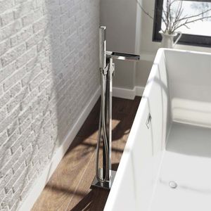 Chrome Freestanding Bath Shower Mixer Tap