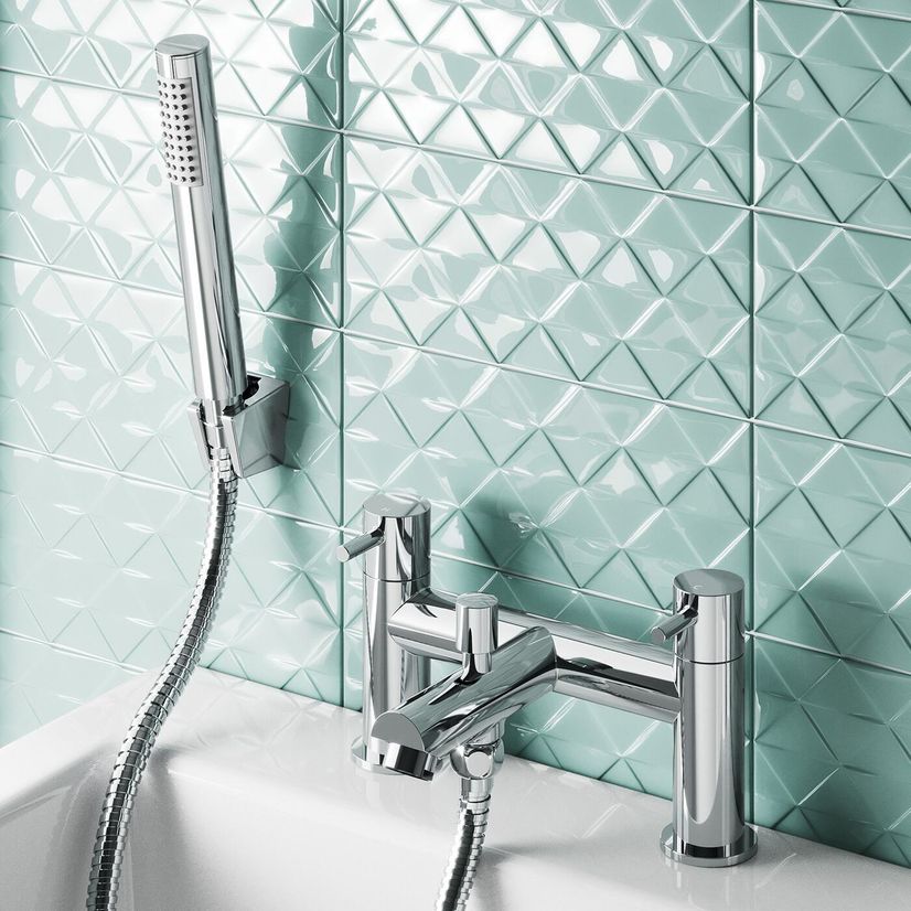Trent Chrome Bath Filler & Handheld Shower